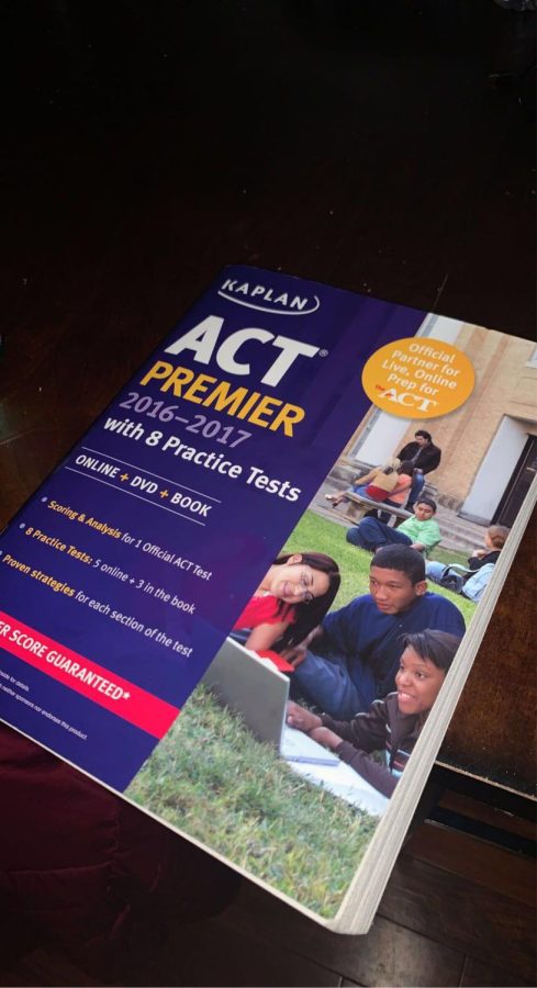 An example of what an ACT study book can look like