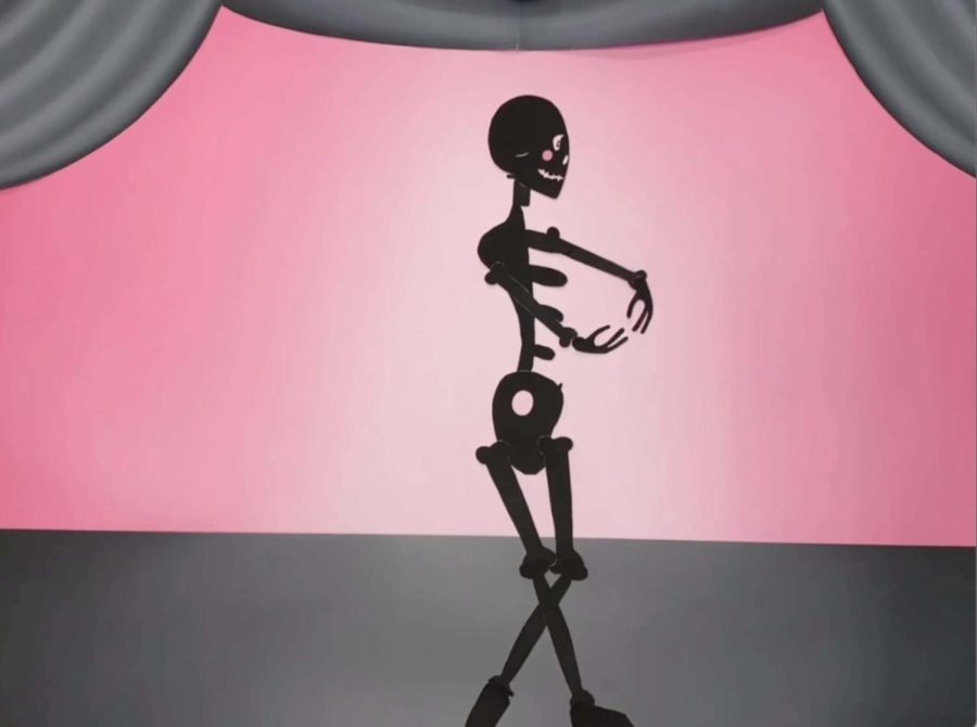 Still frame from Dance of the Skeletal Ballerina by Brooke Archer