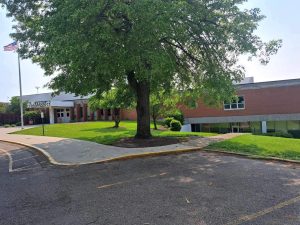 Oakwood Middle School, the former GlenOak High School where the time capsules were buried and later discovered.  I remember my students and I would be heading outside with big shovels over our shoulders. The visitors definitely gave us some odd looks, David Fischer said.