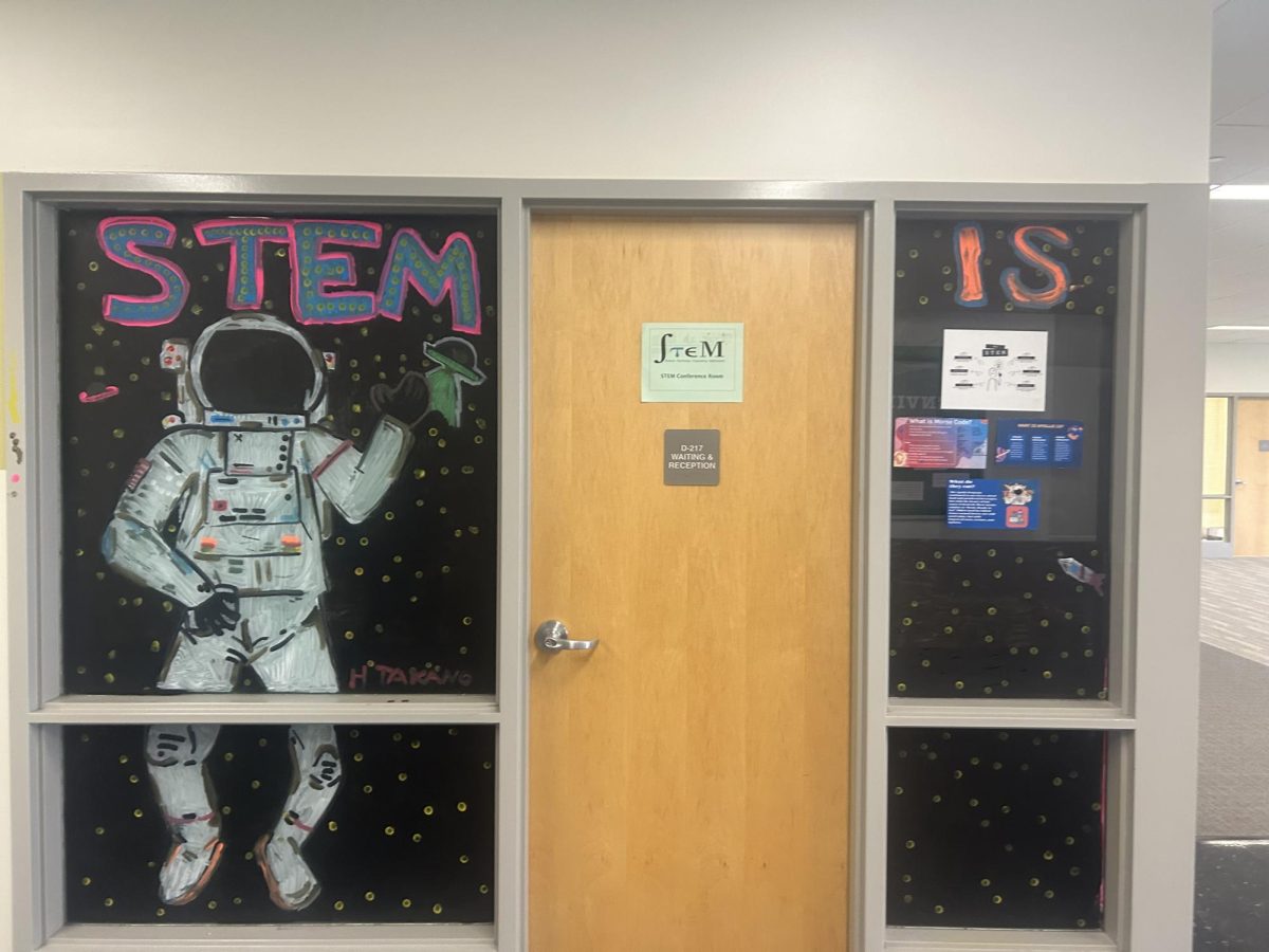 Art work representing the Stem Space Unit outside the D-Wing