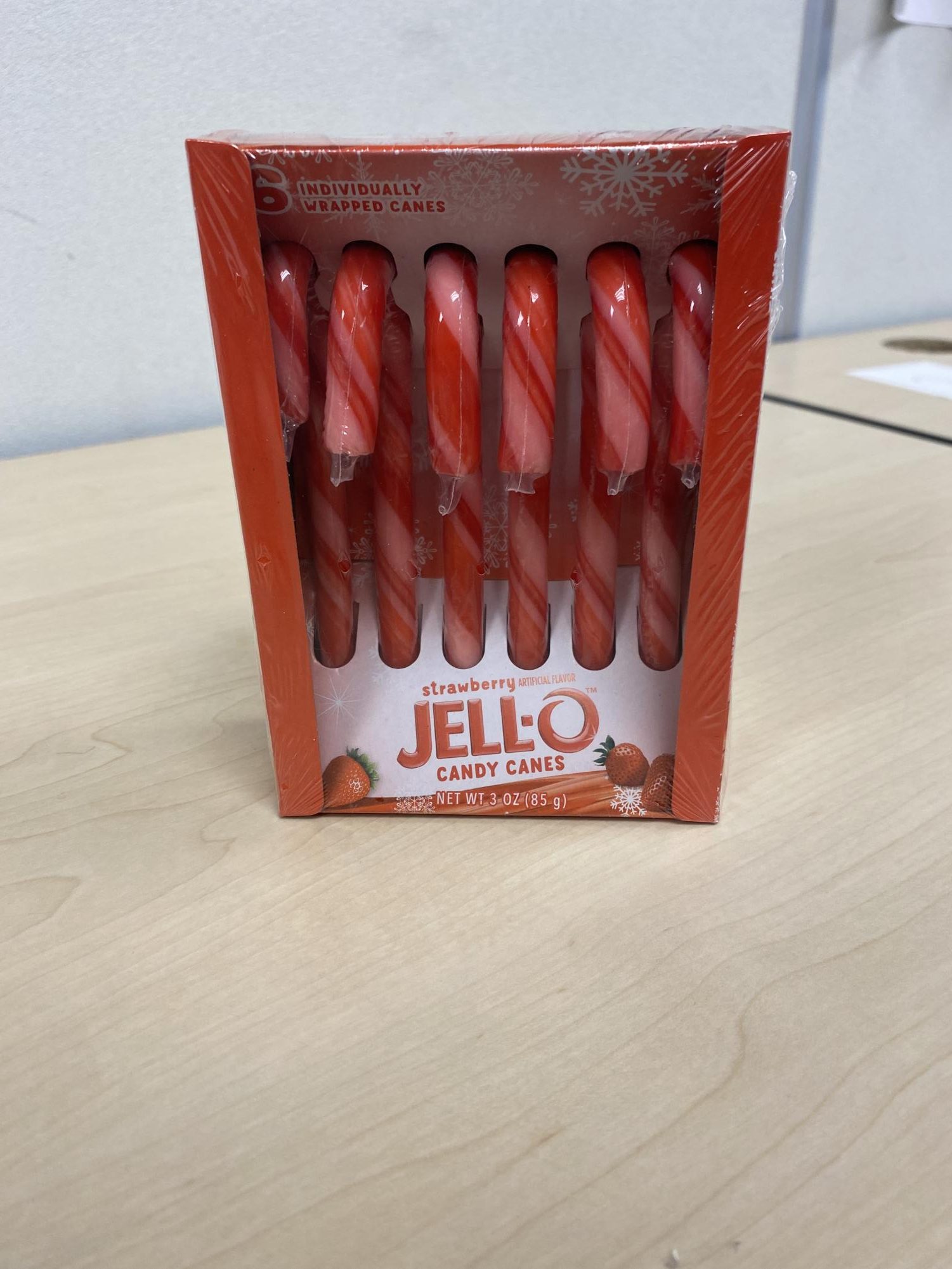 Jello candy canes
