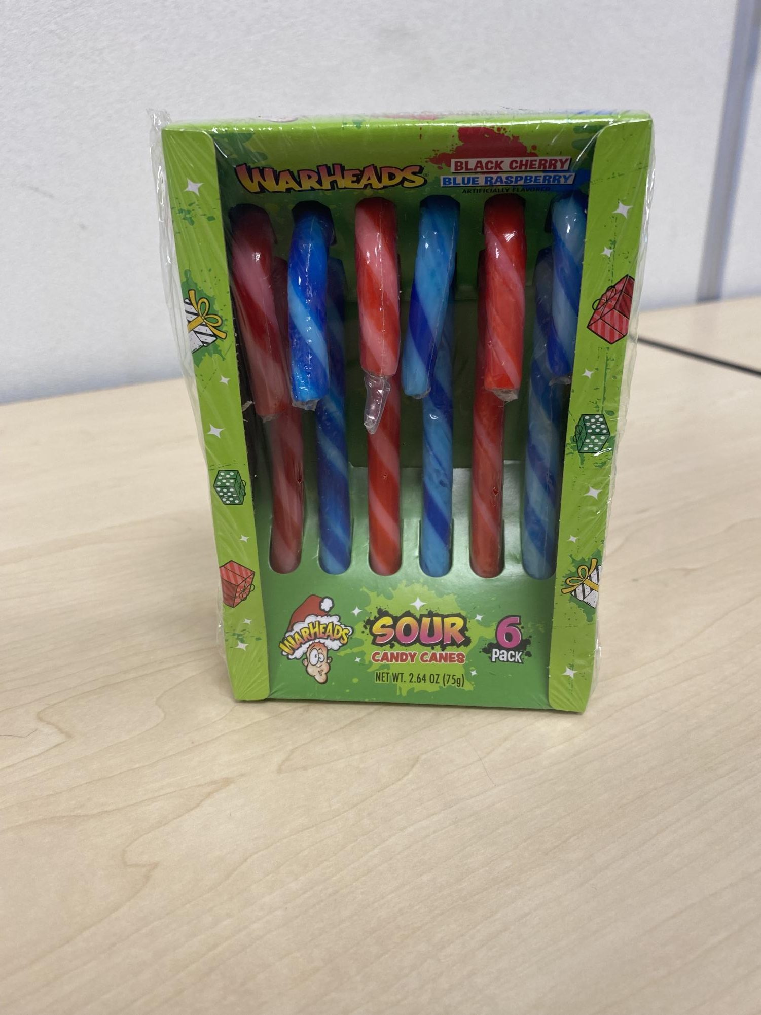 Warheads candy canes