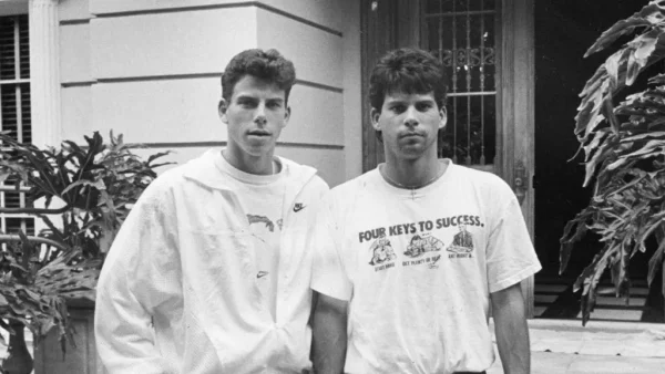 Lyle and Erik Menendez before their arrest for the deaths of their parents.