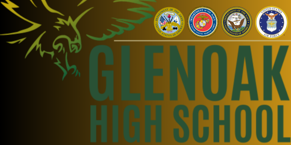 Logos courtesy of Plain Local Schools and the Department of Defense. Eagle Graphic by Pressley Grzybowski