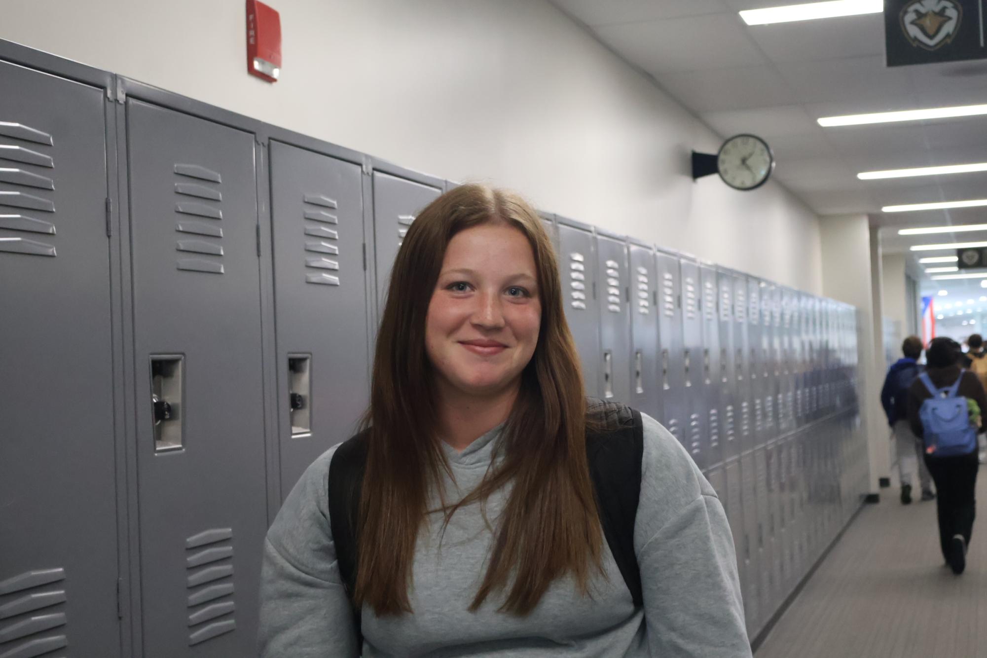 Freshman varsity softball pitcher Savannah Eccard