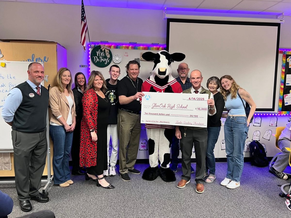 Mike Nieporte was honored by Chick-a-Fil in April as teacher of the year.