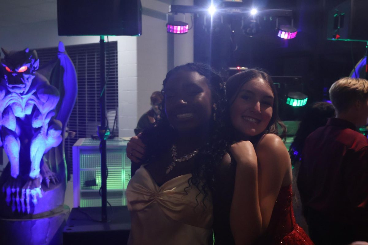 Nina Lawson and Natalia Madure at the homecoming dance.