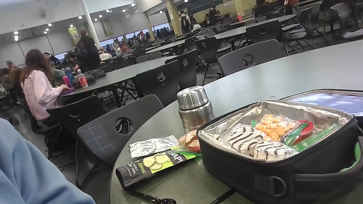 A typical lunch size students have to eat during a 30 min lunch period.