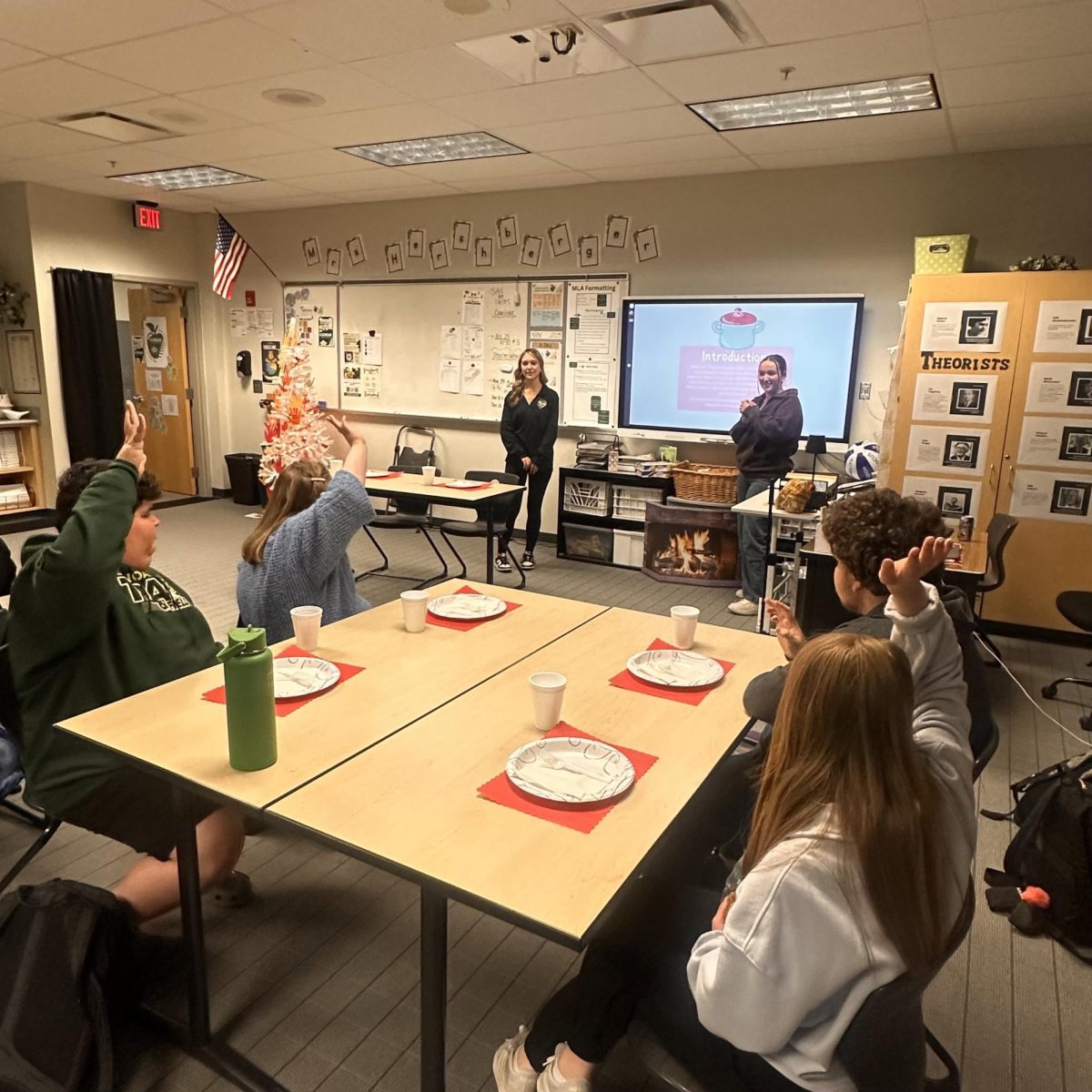 Teacher Pathways students running social club.
